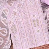 Pastel Pink Georgette Unstitched Salwar Suit